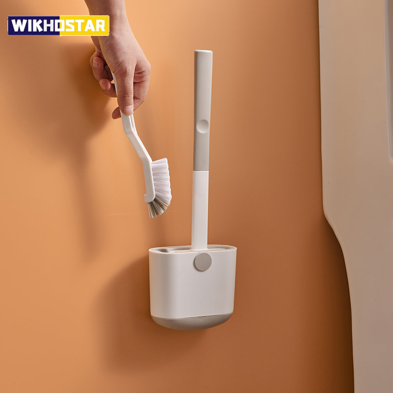 Brush Bristle Set - WIKHOSTAR Tuvalet Fırçası Seti Duvara Monte