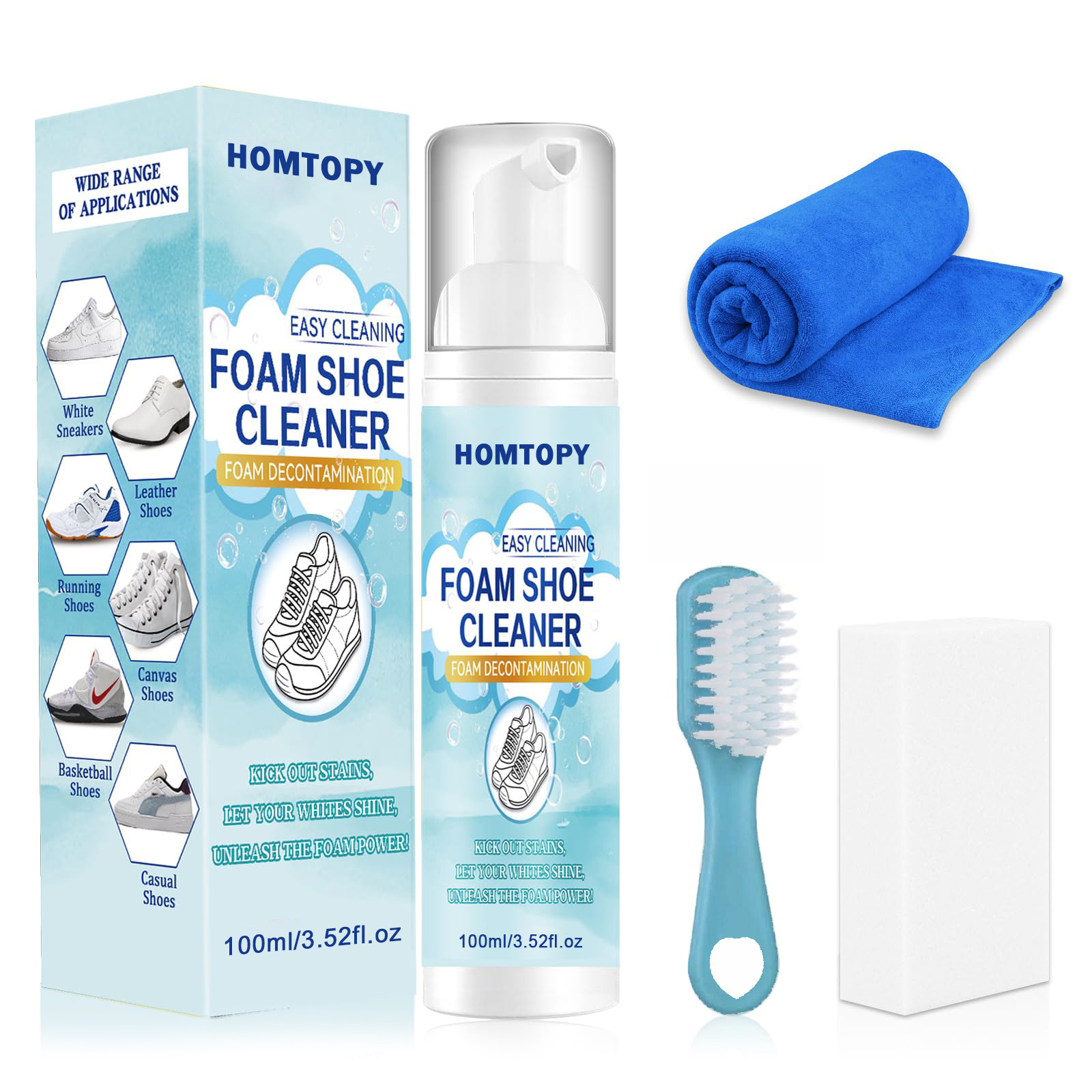 Sneaker Shoe Care Kit - Ayakkabı Temizleme Seti,Spor ayakkabı temizleyici,Kir ve