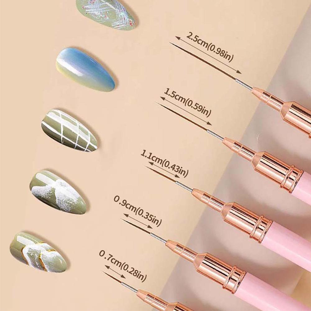 5'li Tırnak Sanatı Çizgi Çizme - Brush Bristle Set incelemesi ve fiyatı